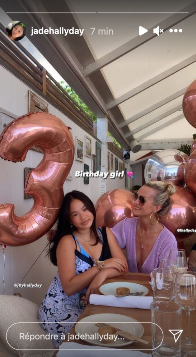 Joy et sa maman, Laeticia Hallyday