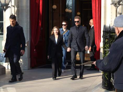 Les Beckham en famille à Paris durant la Fashion week 2023