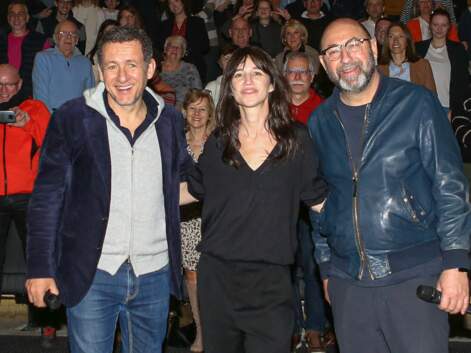 Dany Boon et Kad Merad réunis lors de l'avant-première du film La vie pour de vrai à Lille    
