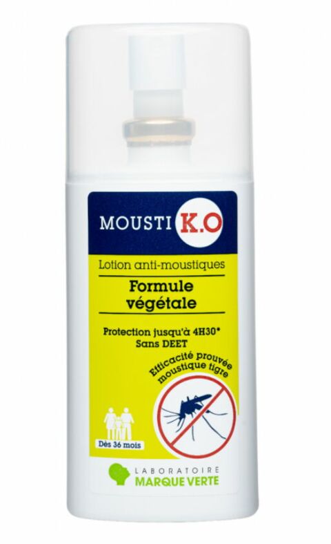 Lotion anti-moustiques formule végétale Mousti K.O - 75ml