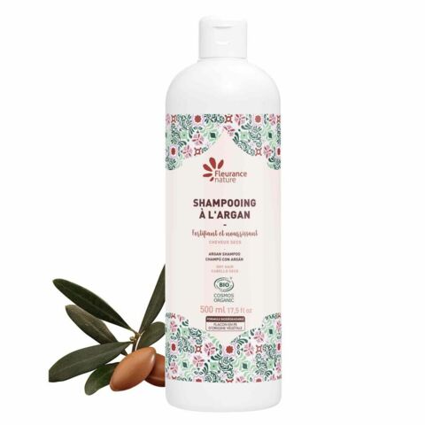 Shampoing à l'Argan, Fleurance Nature, 500 ml, 13,90 euros.