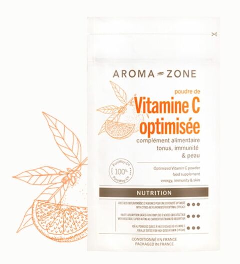 Complément alimentaire Vitamine C optimisée en poudre - 150 G, Aroma Zone, 15,95€ 