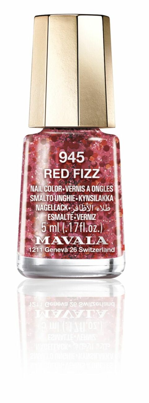 Vernis à ongles Mini Color's 945 Red Fizz, Collection Fizzy, Mavala, 6,90 euros.