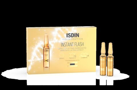 Sérum visage effet lifting immédiat, Instant Flash, ISDIN, 11,90 euros environ.