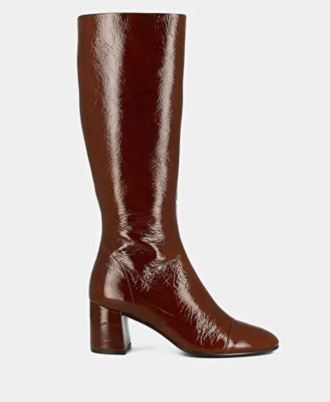 Chaussures Robert Clergerie Vernies Marron 40 1/2 B - Décontractées En Cuir - Très Bon état Occasion