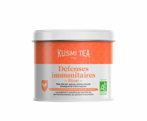 Rituel Défenses Immunitaires, Kusmi Tea, boîte 100g, 23,90 euros.