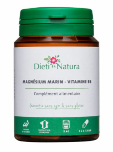 Magnésium marin - Vitamine B6, Dieti Natura, 4,60€