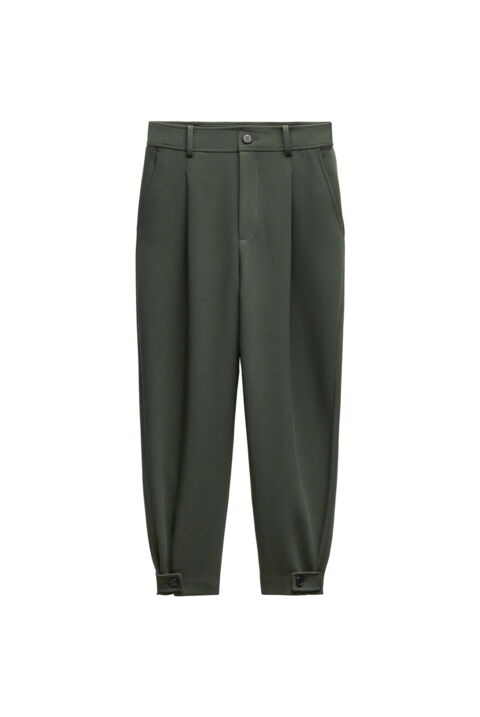 Pantalon Carotte Vert Zara Pour Fille 10 Ans - Taille 140 - Neuf Sans étiquettes