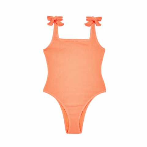 Orange one-piece bathing suit, Primark