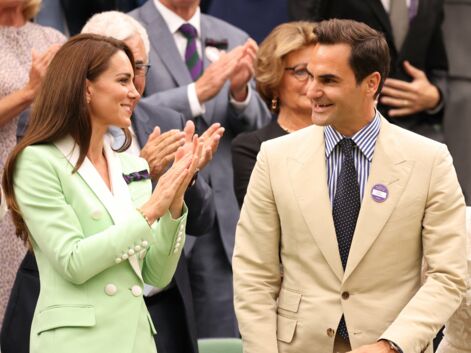 Kate Middleton complice avec Roger Federer au tournoi de Wimbledon 2023