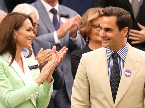 Kate Middleton complice avec Roger Federer au tournoi de Wimbledon 2023