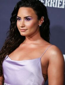 cheveux raides demi lovato