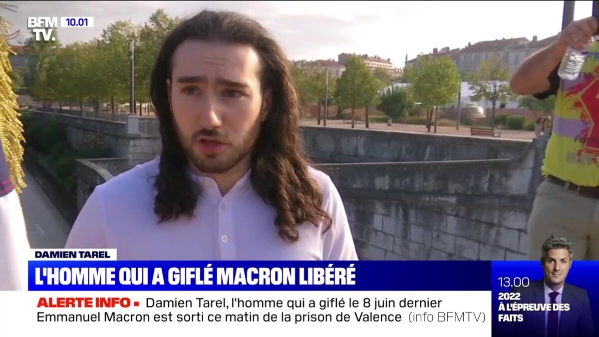 L homme Qui A Giflé Macron Tpmp VIDEO Emmanuel Macron giflé : son agresseur Damien Tarel est sorti de  prison - Voici
