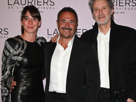 La 28ème Cérémonie des Lauriers de l'Audiovisuel : José Garcia avec sa compagne, Cécile Bois et Nicolas Duvauchelle récompensés