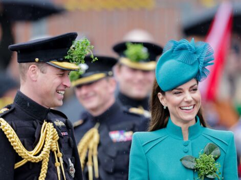 Kate Middleton et le prince William complices et morts de rire lors du premier déplacement officiel de Kate auprès des Gardes irlandais