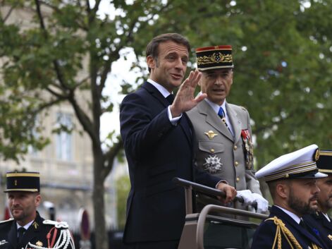 Emmanuel et Brigitte Macron au défilé du 14 juillet 2023