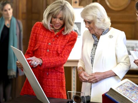 Camilla Parker Bowles et Brigitte Macron à la BNF, le roi Charles III prononce un discours au Sénat