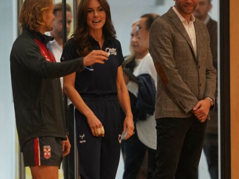 Kate Middleton participe à un match de rugby-fauteuil avec l'équipe d'Angleterre