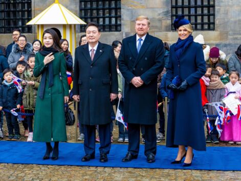 Le roi Willem-Alexander et la reine Maxima des Pays-Bas reçoivent le président de la République de Corée