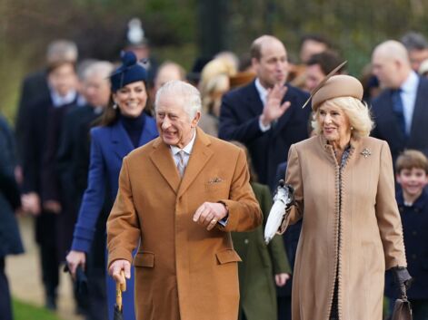 Charles III, Camilla, William et Kate... La famille royale réunie pour la messe de Sandringham