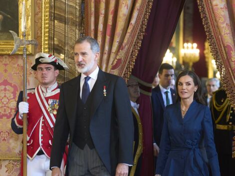 Felipe VI et Letizia d'Espagne à réception annuelle du corps diplomatique