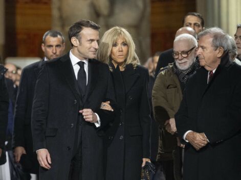 Emmanuel et Brigitte Macron à la cérémonie d'État pour l'intronisation de Missak Manouchian et de sa femme au Panthéon