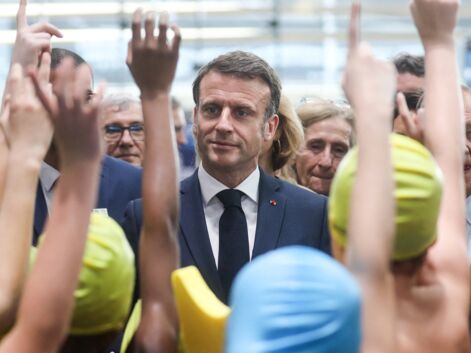 Emmanuel Macron inaugure le centre aquatique olympique à Saint Denis
