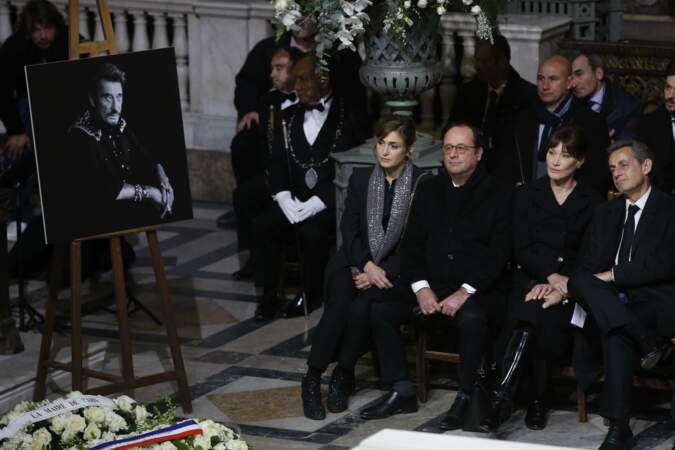 Julie Gayet, François Hollande, Carla Bruni et Nicolas Sarkozy