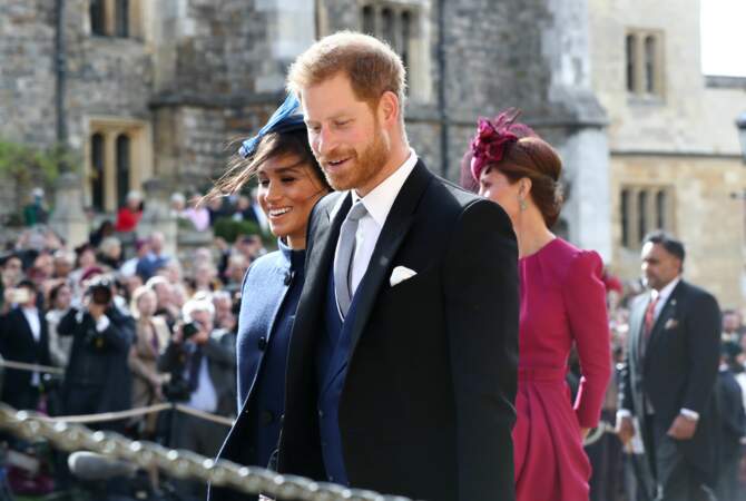 Meghan Markle et le prince Harry assistent au mariage d'Eugenie d'York à Windsor