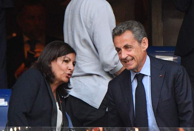 Finale de la Coupe de France : Anne Hidalgo et Nicolas Sarkozy