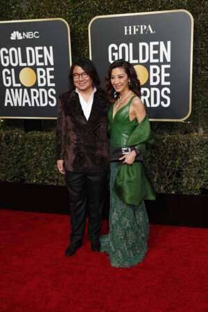 76ème cérémonie des Golden Globes : Kevin Kwan et Michelle Yeoh