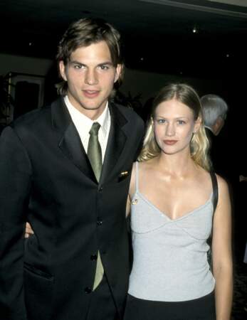 Ashton Kutcher et January Jones en 2000
