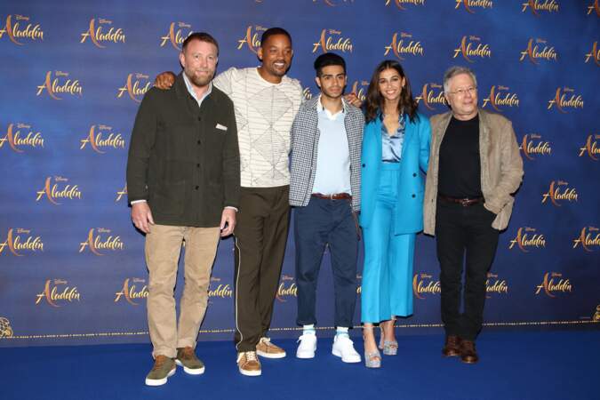 Toute l'équipe d'Aladdin lors du photocall organisé à Londres le vendredi 10 mai