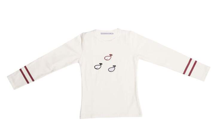 Tee-Shirt Blanc d’hiver. 2-10 ans, 39€, Le phare de la baleine.