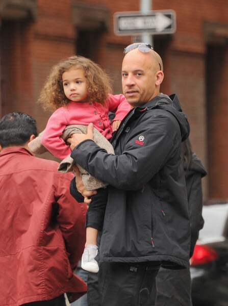 Vin Diesel, papa poule pour sa fille Hania Riley ici en 2011