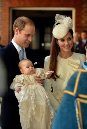 Anniversaire du Prince George - 23 octobre 2013, George est baptisé en la chapelle royale du palais Saint James