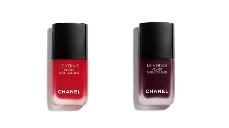 Vernis Velvet « Ultime » et « Profondeur », 25 € l'un Chanel