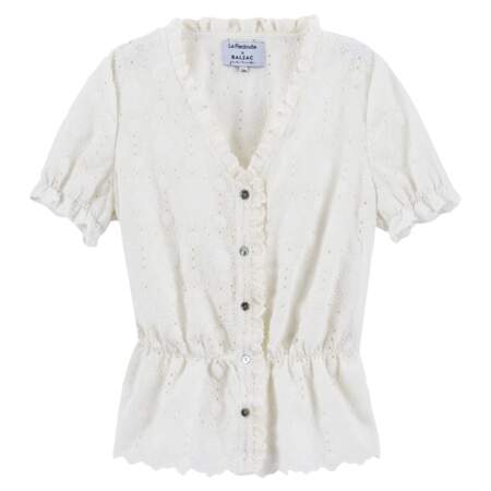 La Redoute x Balzac Paris : blouse dentelle, 59€