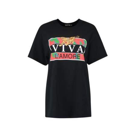 T-shirt Viva L'Amore, Boohoo, actuellement à 9€