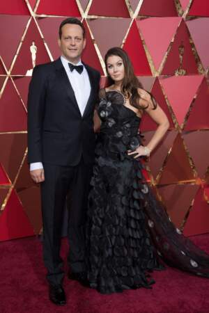 Les plus beaux couples des Oscars 2017 : Vince Vaughn et Kyla Weber
