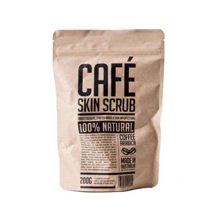Adoucissant : Skin scrub café, 200g, 14,90 €, cafeskinscrub.com
