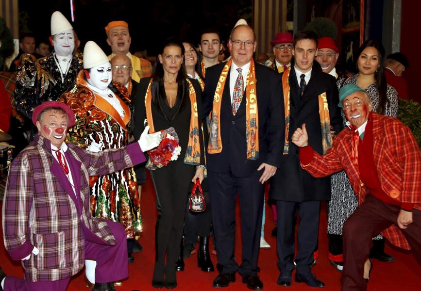 Festival du cirque de Monte-Carlo : Stéphanie de Monaco, Albert II, Louis Ducruet et Marie Chevallier