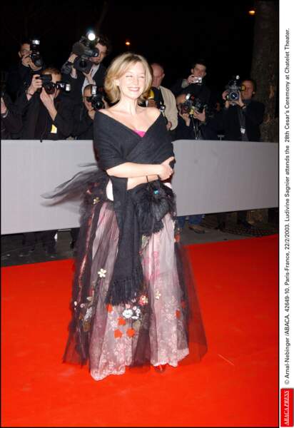 Ludivine Sagnier à la 28e cérémonie des César, en 2003