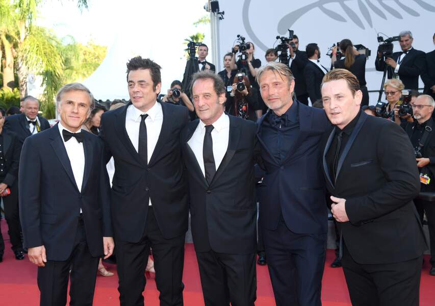 Christoph Waltz, Mads Mikkelsen, Vincent Lindon, Benicio del Toro & Benoit Magimel 
