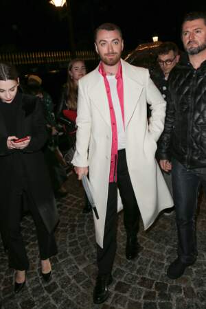 Sam Smith au défilé Givenchy, dimanche 3 mars à la fashion week Paris