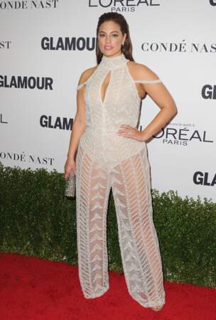 Glamour Awards : Ashley Graham était canon dans sa combinaison Galia Lahav