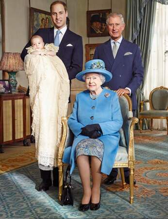 La reine et les trois futurs rois d'Angleterre