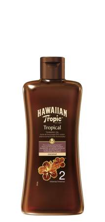 Huile bronzante SPF 2, 8 €, Hawaiian Tropic, 