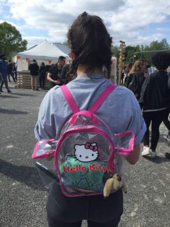 Marvellous Island Festival 2016: Anaée avait également un super sac à dos Hello Kitty transparent
