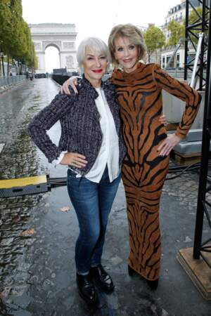 Le Défilé L'Oréal Paris show - Jane Fonda et Helen Mirren le valent bien !